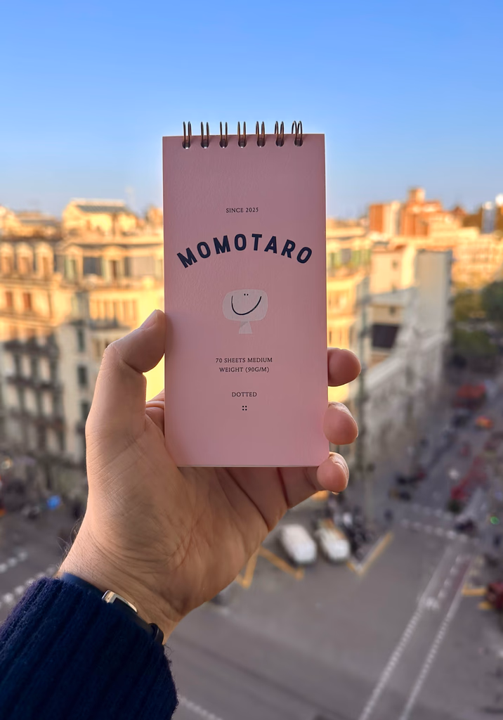 Momotaro notepad — Pale Pink