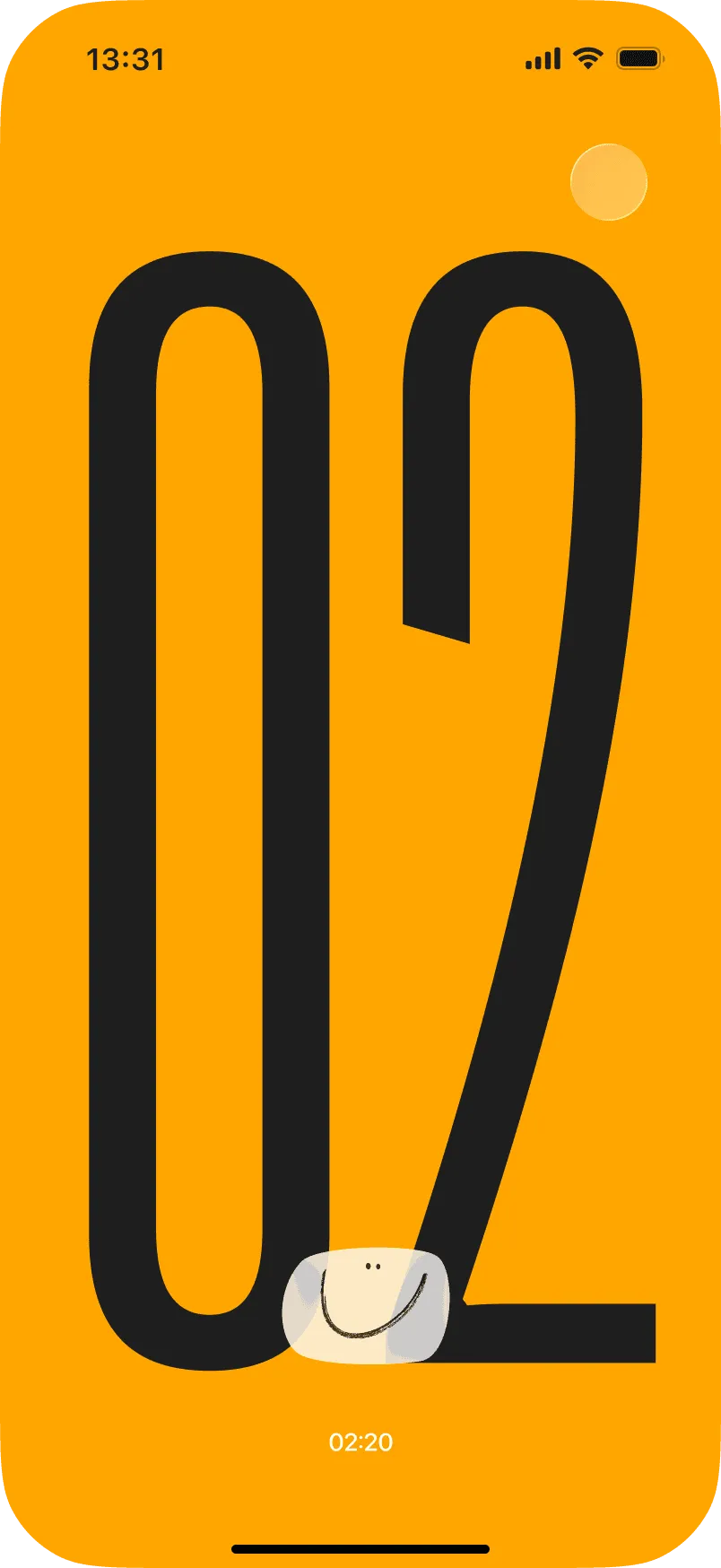 Momotaro timer screen